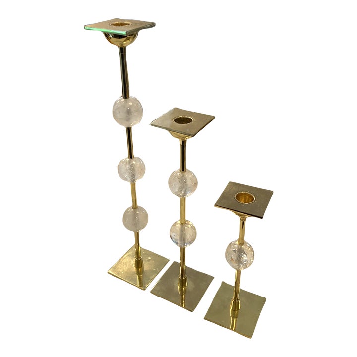 2000s Anna New York Illumina Candlesticks Set of 3 Chairish