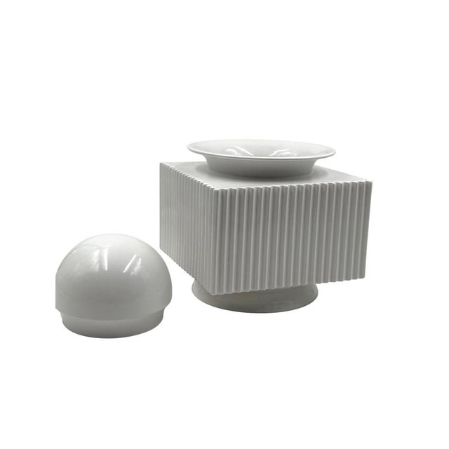 Postmodern White Ceramic Vase by Sergio Asti for Cedit, Italy, 1970s For Sale - Image 14 of 18