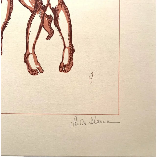 From the personal estate of Paolo D'Anna. Signed (in pencil) limited edition figurative lithograph on paper. Edition...