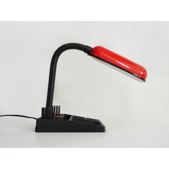Flexible Desk Lamp with Pencil Holder, 1980s For Sale - Image 4 of 11