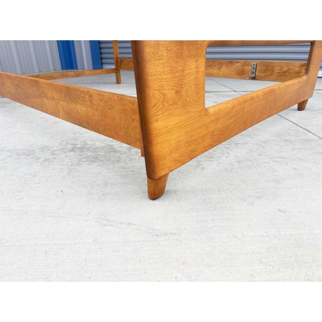 Yellow 1960s Mid Century Maple Full Bed Frame by Heywood Wakefield For Sale - Image 8 of 12