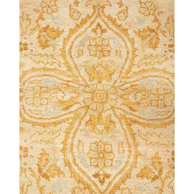 Traditional Mogul, One-of-a-Kind Hand-Knotted Area Rug - Ivory, 9' 3" x 12' 1" For Sale - Image 3 of 8