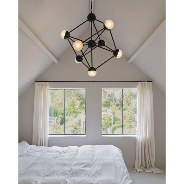 Metal Molecule Chandelier For Sale - Image 7 of 11
