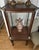 Brown Antique C F Prentice Mercantile Federal Pedestal Display Cabinet Showcase Vitrine For Sale - Image 8 of 12