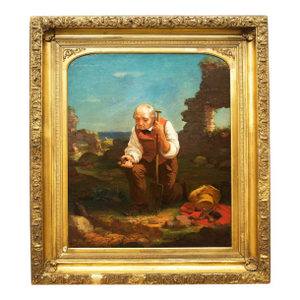 "The Relic Hunter" (1854) by Charles F. Blauvelt (American, 1824-1900)