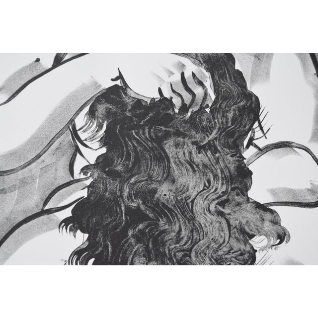 Muramasa Kudo, #24/25 Combing Hair, Nude, 1990s, Lithograph & Handmade Paper For Sale - Image 9 of 14