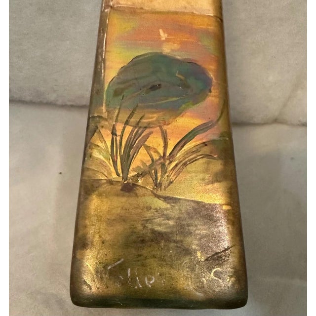 Art Nouveau Early 20th Century Weller Lasa art pottery For Sale - Image 3 of 12