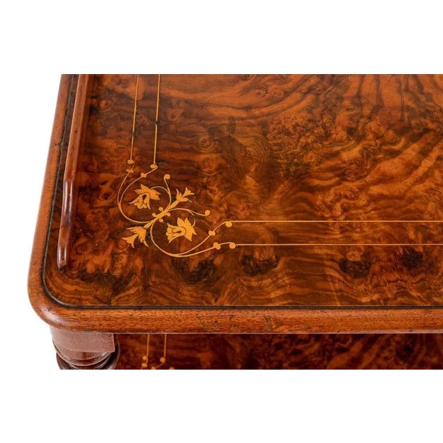 Victorian Whatnot Bookcase Walnut 1860 For Sale - Image 3 of 10