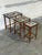Teak Abstract Mosaic Tile Top Nesting Tables Set of 3 Mid-Century Modern 1960s For Sale In Los Angeles - Image 6 of 10