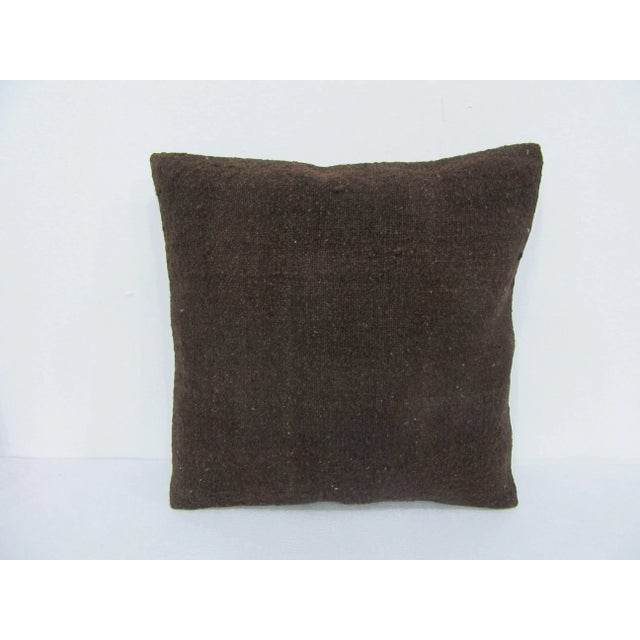 Brown Modern Kilim Pillow Cover For Sale - Image 4 of 4