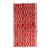Vintage Turkish Tulu Rug With a Modern Design in Red Background For Sale