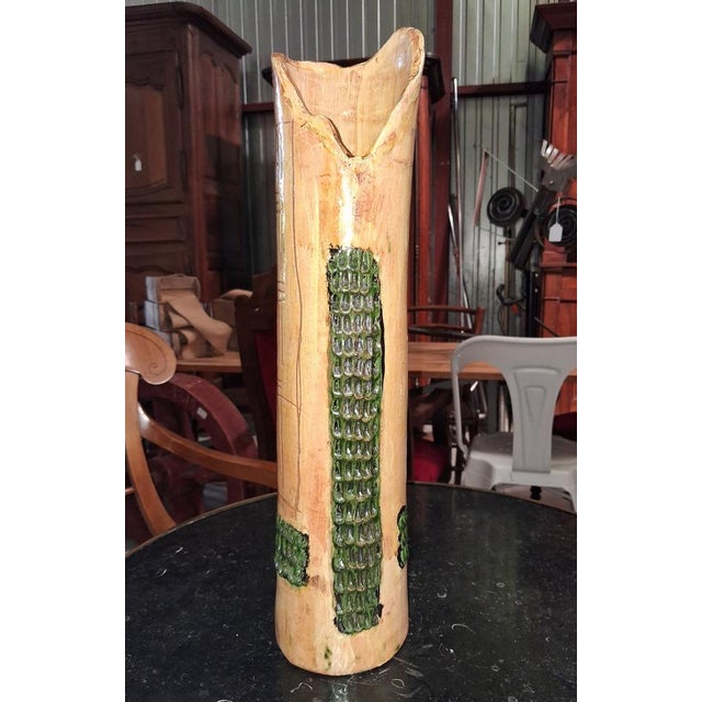 Ceramic Large Glazed Stoneware Vase by Haut 49, 1960s For Sale - Image 7 of 8