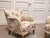 Art Nouveau Swedish Grace Lounge Chairs in Floral Jacquard, 1940s, Set of 2 For Sale - Image 8 of 16
