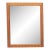 Vintage Wall Mirror | Wood Frame With White Zig Zag For Sale