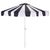 Meze 9 Ft Crank Umbrella, Black Cabana Stripe/White Pole For Sale - Image 9 of 9