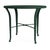 Brown Jordan Calcutta 36" Round Cast Bistro Umbrella Table in Forest Green For Sale
