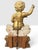 Large 18th C. Italian Baroque Carved, Gilded, Silvered Wood Putto Figure Seated. For Sale - Image 9 of 9