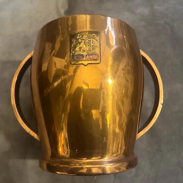 1950s Mid-Century Modern Copper Italian Wine Cooler by Cinzano For Sale - Image 14 of 14