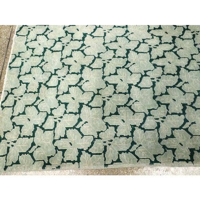 Textile Galerie Shabab Collection Mid-20th Century Turkish Art Deco Style Accent Carpet For Sale - Image 7 of 10