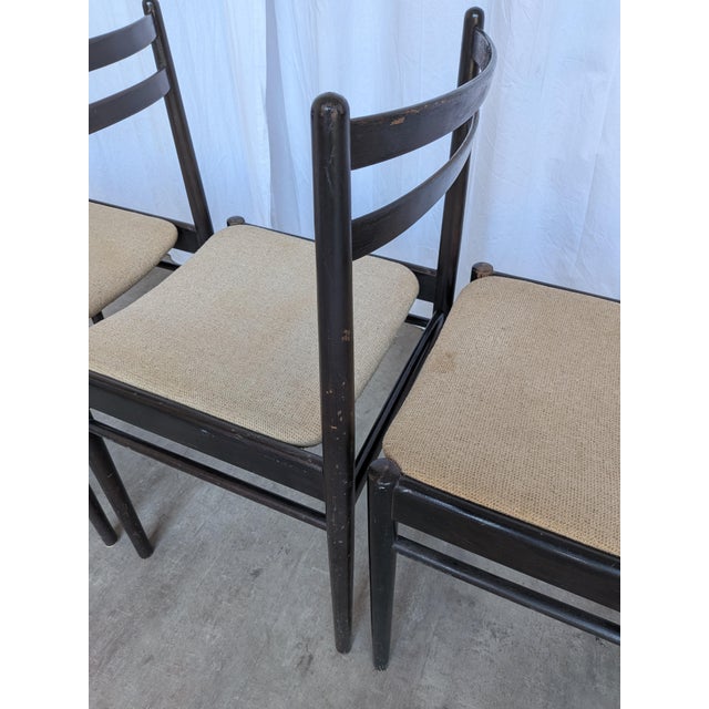 Industrial Vintage Dining Chairs in Beech Wood, 1970s, Set of 6 For Sale - Image 3 of 18