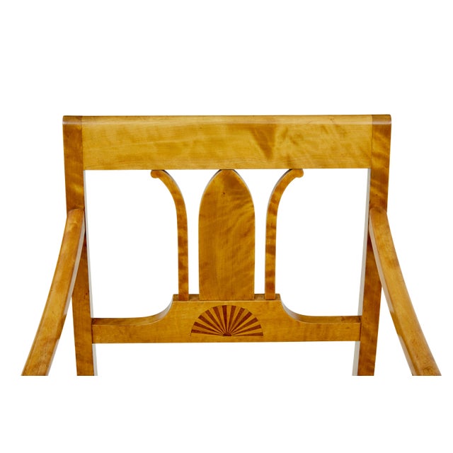 Vintage Art Deco Scandinavian Birch Armchairs, 1930, Set of 2 For Sale - Image 6 of 9