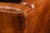 Mid 20th Century Tufted Vinyl Chesterfield Wingback Armchair in Brown For Sale - Image 11 of 17