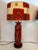 Make a bold statement with this striking pair of vintage Southwestern-style ceramic table lamps. Each lamp features a...