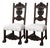 Antique English Hand-Carved Figural Chairs / Set of 2 For Sale