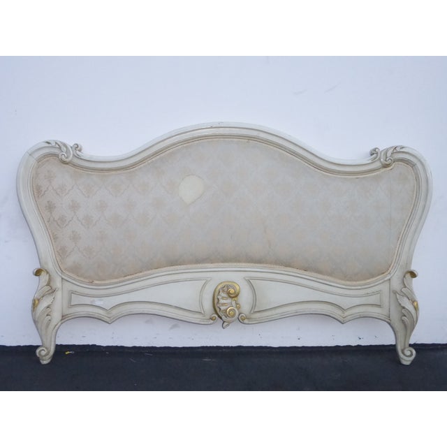 Antique French Provincial Rococo Headboard & Footboard BedFrame Louis
