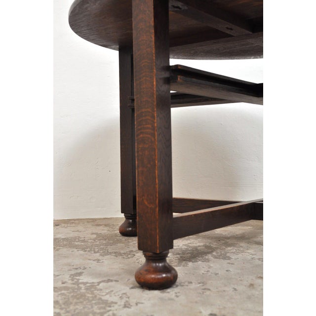 1920s Vintage Oak Coffee Table, 1920s, Set of 5 For Sale - Image 5 of 16