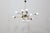 Chandelier with 18 Lights in Brass and Opal Glass by Stilnovo, Italy, 1959 For Sale - Image 8 of 15