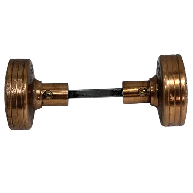 Late 19th Century 1880s Rare Antique American Bronze Door Knobs - A Pair For Sale - Image 5 of 7