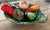 Mediterranean Vintage Italian Majolica Style Trompe l'Oeil Vegetable Basket Centerpiece For Sale - Image 3 of 10