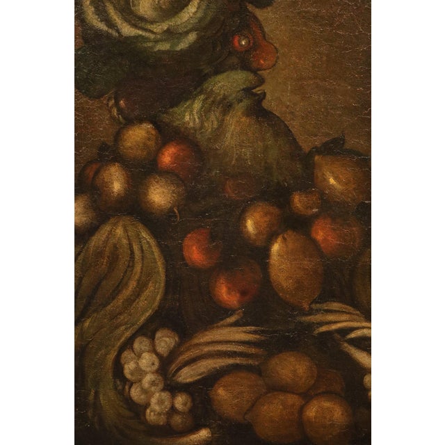 Follower of Giuseppe Arcimboldo, Anthropomorphic Allegory of Winter, 18th Century, Oil Painting on Canvas, Framed For Sale - Image 6 of 12