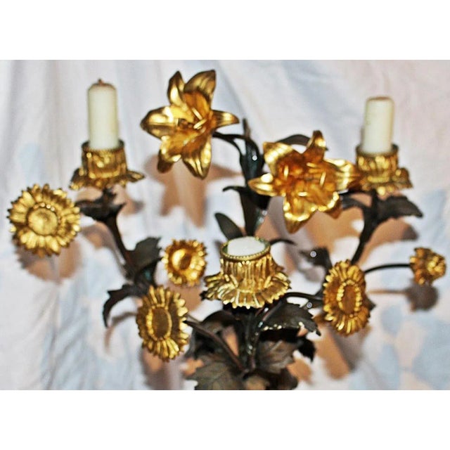 French Dore'-Bronze Candleabras - A Pair For Sale In West Palm - Image 6 of 11