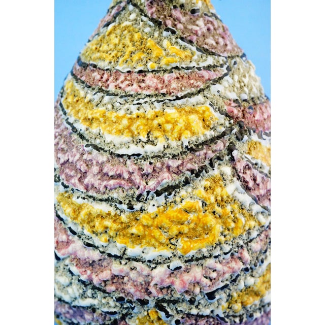20th Century Acid-Finished Ceramic Vase eith Fat Lava Effect attributted to Vallauris Factory, France., 1950s For Sale - Image 18 of 18