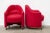 Red Chairs with Wheels, Set of 4 For Sale - Image 6 of 18