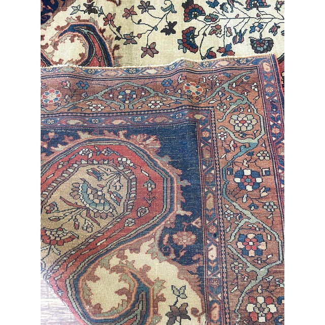 Textile Antique Persian Sarouk Feraghan Rug For Sale - Image 7 of 9
