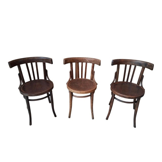 Antique Thonet Style Chairs, 1900, Set of 3 For Sale - Image 9 of 9