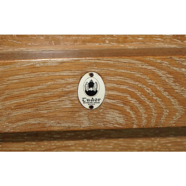 Wood Arts & Crafts Limed Oak Cotswold Single Bed from Tudor Furniture, 1930s For Sale - Image 7 of 18