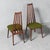 1960s Henry P. Glass High Back Dining Chairs With Original Green Fabric For Sale - Image 5 of 15
