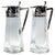 Silver Art Nouveau Glass Decanters with Silver Mounts from Wilhelm Binder, Germany, 1890s, Set of 2 For Sale - Image 8 of 8