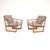 A stunning, very rare and extremely comfortable pair of Danish teak armchairs by Peter Hvidt and Orla Mølgaard-Nielsen....