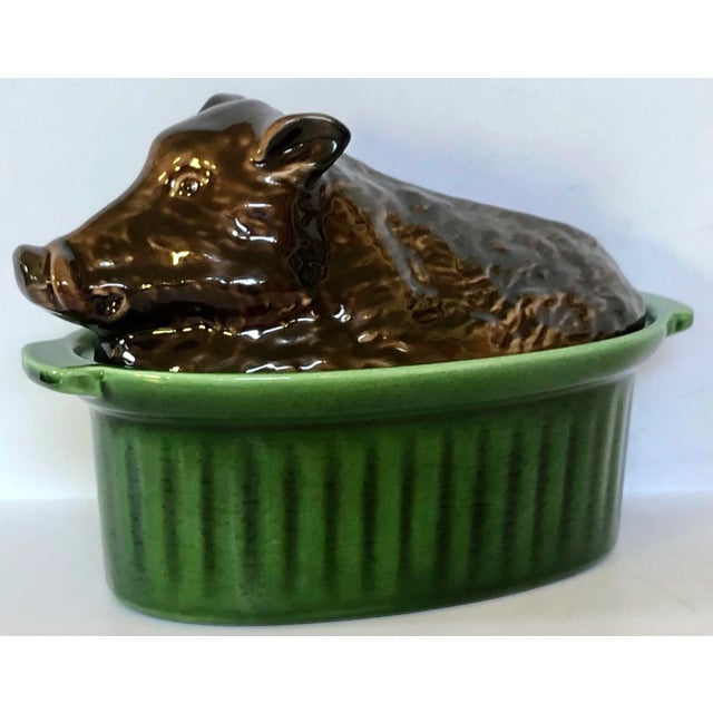Ceramic French Boar Ceramic Tureen For Sale - Image 7 of 7
