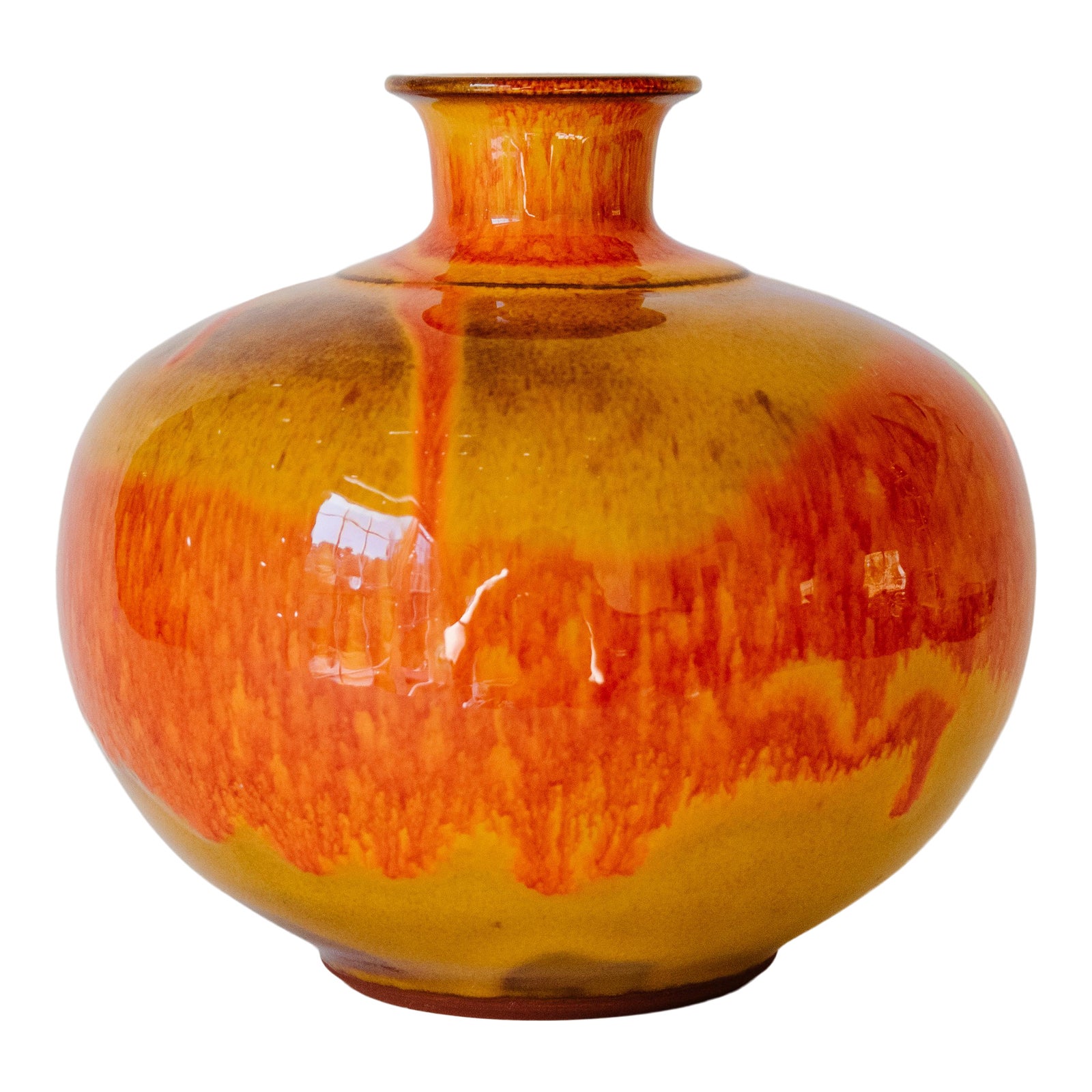 Mid Century Modern Studio Pottery Vase | Chairish