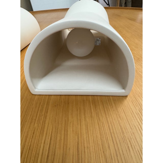 Ceramic Room & Board Mezzo Wall Sconces - A Pair For Sale - Image 7 of 12