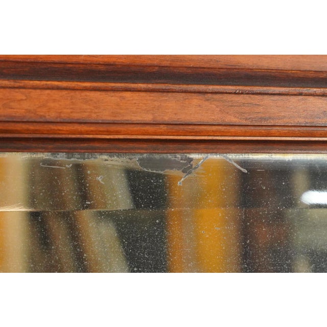 1890s Neoclassical Oversized Carved Cherry Wood Fireplace Mantel For Sale - Image 12 of 16