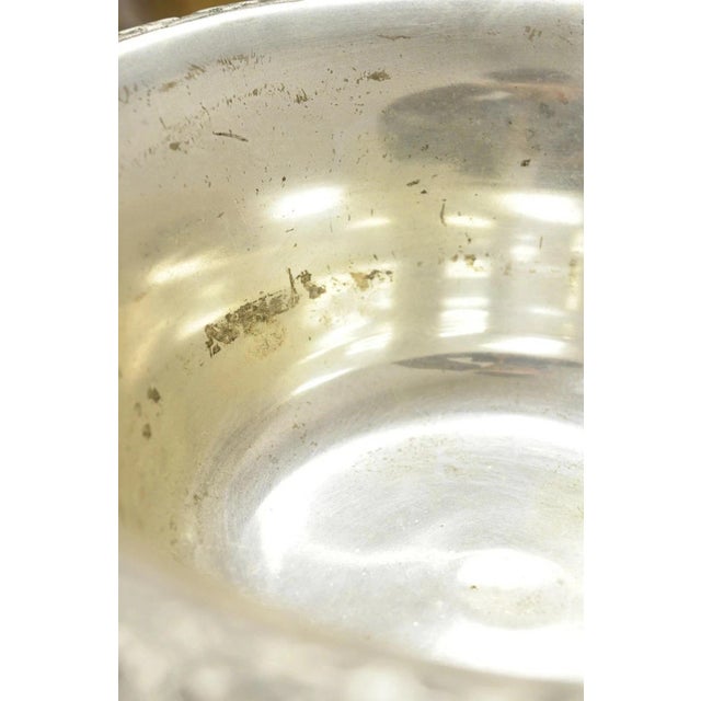 Silver French Renaissance Silver Plated Tall Ornate Compote Centerpiece Dish Bowl Pair For Sale - Image 8 of 12