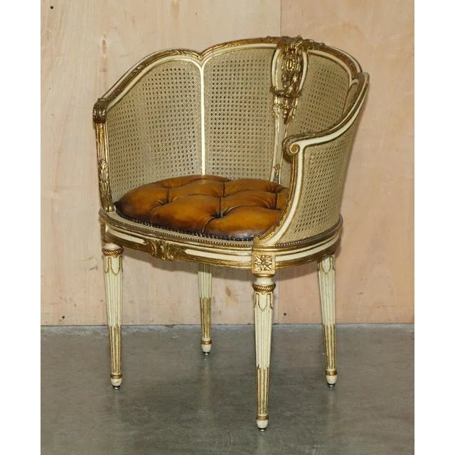 Antique French Chesterfield Leather Armchairs, 1880, Set of 2 For Sale - Image 13 of 18