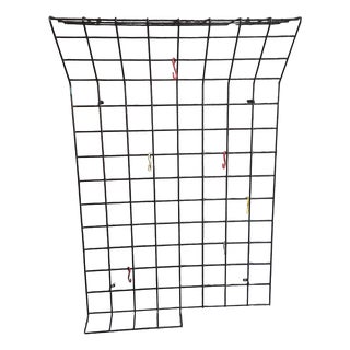 Mid-Century Wardrobe with Black Wire Frame and Cloakroom Hooks by Karl Fichtel for Erlau, 1950s For Sale